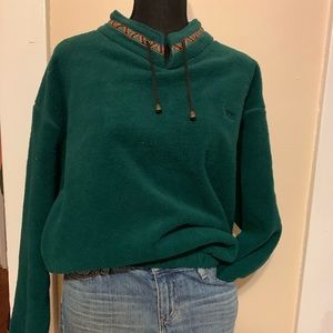 Green Fleece Pull Over size L